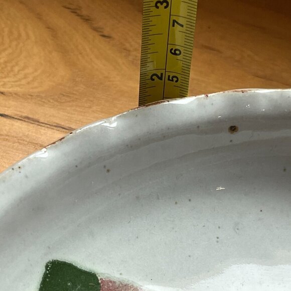 Chappelle Happy Valley Studio Georgia Pottery Watermelon Pie/Tart Dish - Signed - Picture 6 of 6